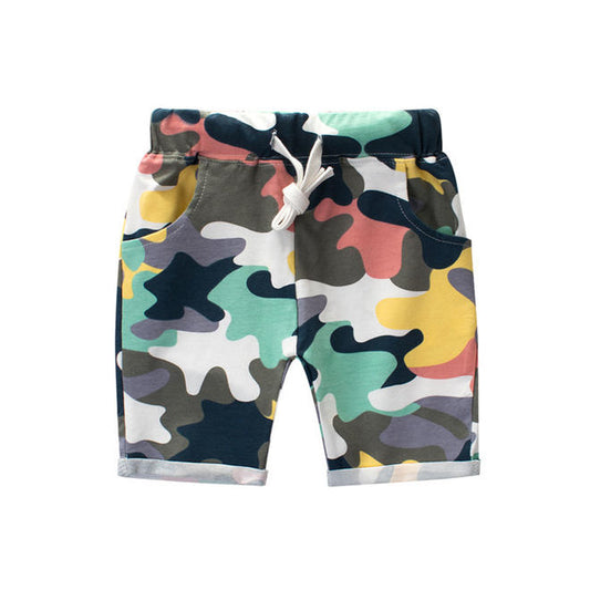 Kids Boys Camouflage Drawcord Waist Shorts - C10786UKBS