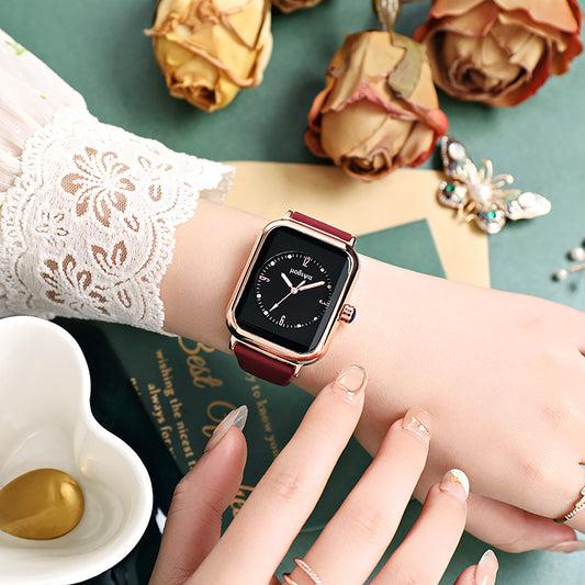 Women Watches Silicone Strap Creative Quartz Watch Square Watch Simple Lady Clock Wristwatch Relogio Feminino Gift