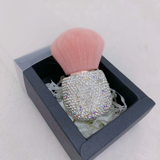 Multifunctional Makeup Brush Single Pack High-Value Diamond-Encrusted Portable Blusher Loose Powder Concealer Brush Super Soft