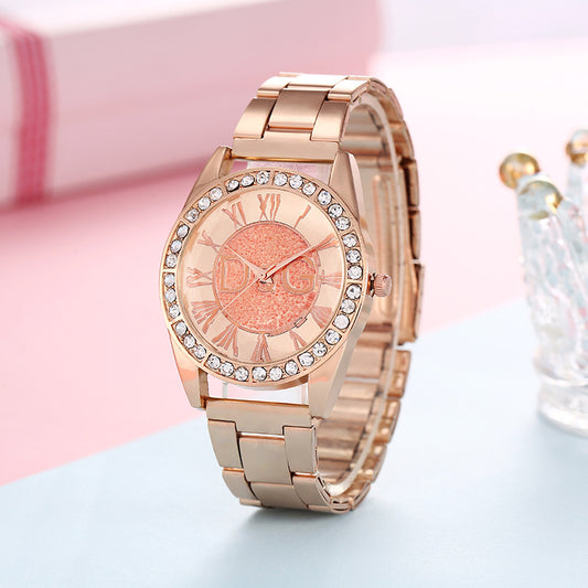 Woman Fashion Style Steel Band Diamond Lover Luxury Brands Women Wristwatch relogio watches