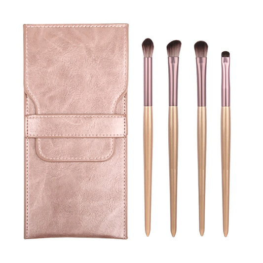 4PCS/Set Detail Small Eyeshadow Make Up Brushes Synthetic Hair Eyebrow Eyeliner Eyeshadow Blending Tapered Smudge cosmetic tool