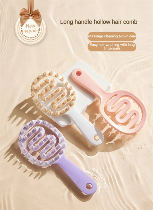 Soft Rubber Scalp Comb Beauty Salon Massage Comb Antipruritic Hair Comb Hair Combing Tools Scalp Comb