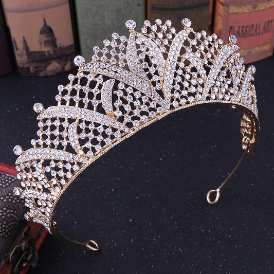 European and American bridal jewelry bridal crown tiara crown headband bridal crown crown