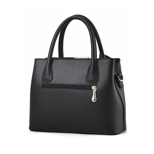 Women Inner Zipper Pocket Simple Handbag - C11861UHB