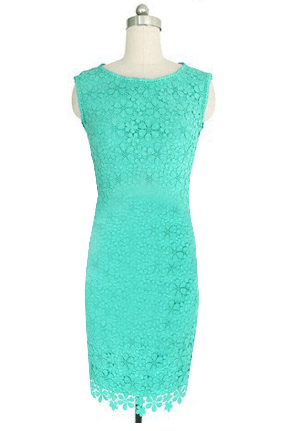 Ketty More  Women's Summer Lace Sleeveless Pencil Style Dress-KMWD216
