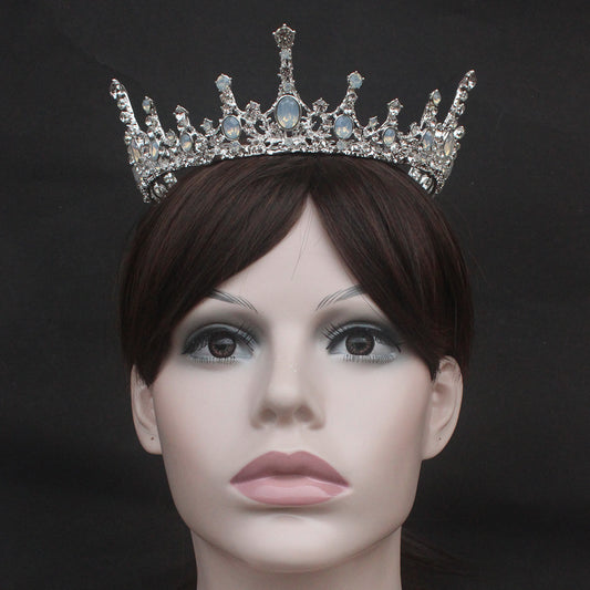European retro palace queen baroque bridal hair accessories round full circle crown crown photo studio headdress