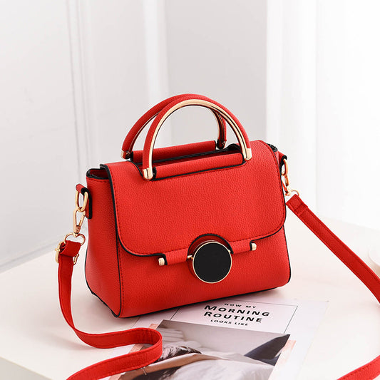New style bags, sweet and fashionable women's bags, solid color, niche design, shoulder handbag