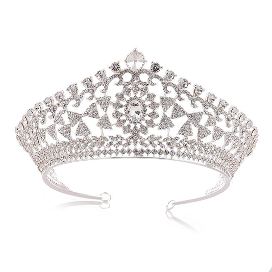 Bridal hair accessories headdress accessories crown exquisite geometric type rhinestone alloy bridal crown