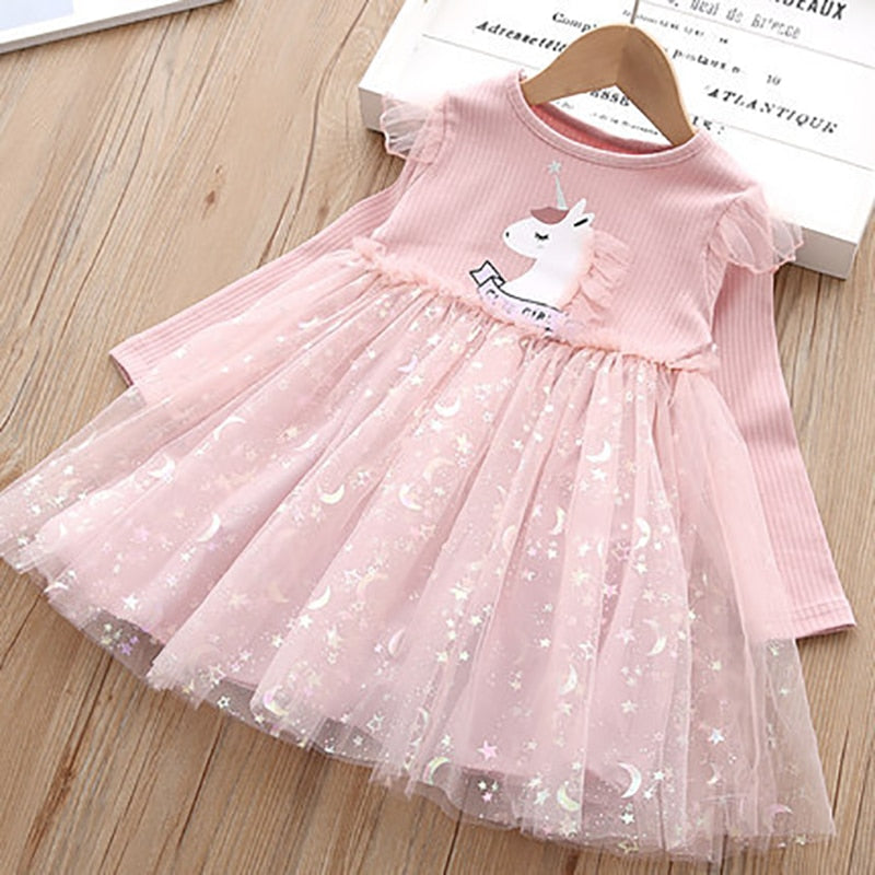 Toddler Kids Dress For Girls Children Birthday Party Halloween Christmas Costume 2 to 7 Y - KGD8323