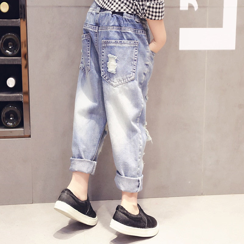 Baby Toddler Boys Jeans Spring and Autumn New Children Clothing Straight Casual Jeans - BBJ0209
