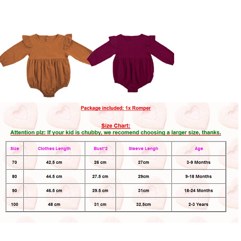 Baby & Toddler Infant Newborn Long Butterfly Sleeve Romper Outfits Jumpsuit