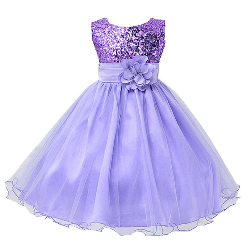Kids Girls Red Dress Lace Prom Ball Gown Toddler Kids Clothing Wedding Evening Formal Dress - KGD8364