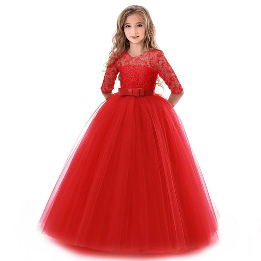 Girls Party Wear Kids Christmas Dress Girl's Birthday Baby Girl Wedding Banquet Clothes - KGD8367