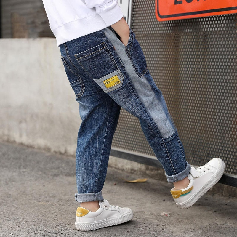 Kids Boys Jeans Loose Denim Clothing Pants Fashion Boy Casual Cowboy Long Pants - BJN0110