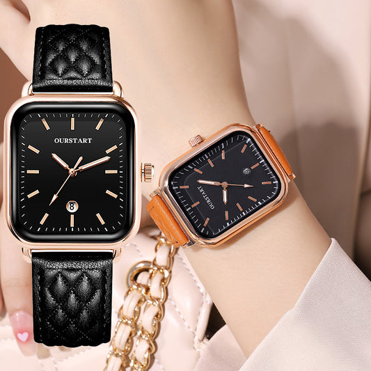 Women Fashion High Quality Wristwatch Quartz Leather Watch 2024 Female Dress Watch Gift Relogio Femininity