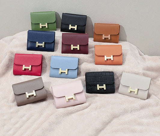 New Style Bag Button Wallet Women's Simple Zipper Girls' Wallet
