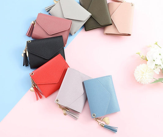 New Short Women Wallets Free Name Engraving Small Card Holders Luxury Female Purse High Quality Cute Wallet For Girls