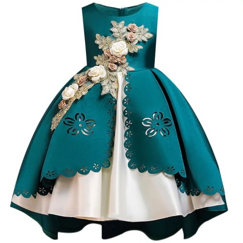 Children Carnival Costume For Kids Bridesmaid Dress For Girl Elegant Wedding Clothes Princess Dress - KGD8366