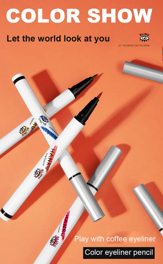 Colorful Long-lasting Liquid Eyeliner Pen Waterproof Fast Pencil Cosmetic Double-ended Eye Liner Smooth MakeUp Tools
