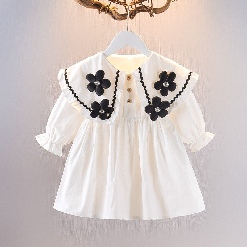 Baby Girls Autumn Newborn Clothes Plaid Dress for Toddler Long Sleeve Princess Dresses - BTGD8471