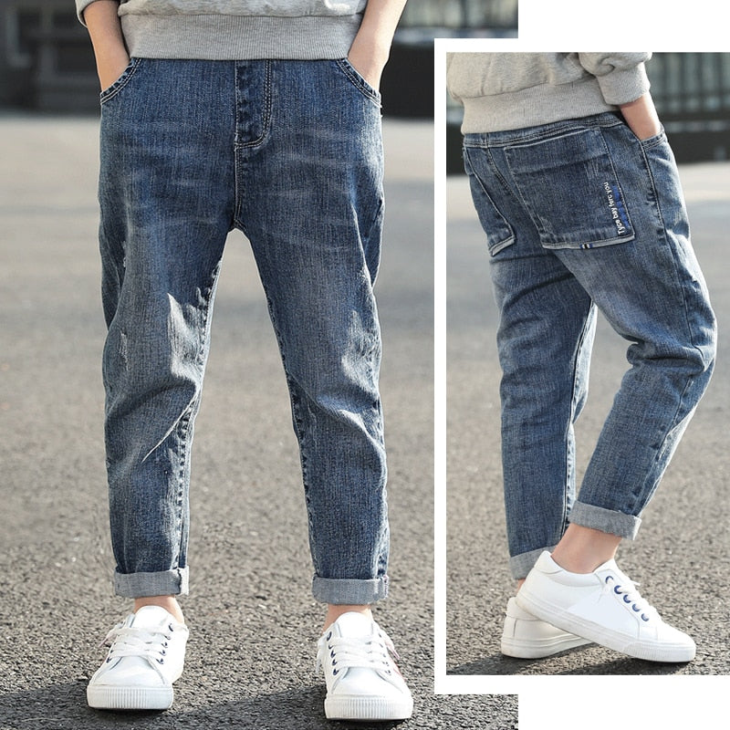 Kids Boys Skinny Classic Pants Casual Denim Jeans - BJN0105