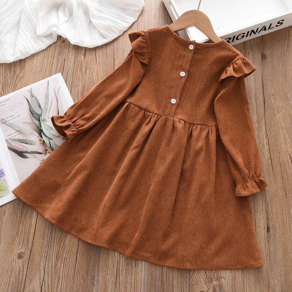 Toddler Girls Dresses Baby Clothes Long Sleeve Dresses