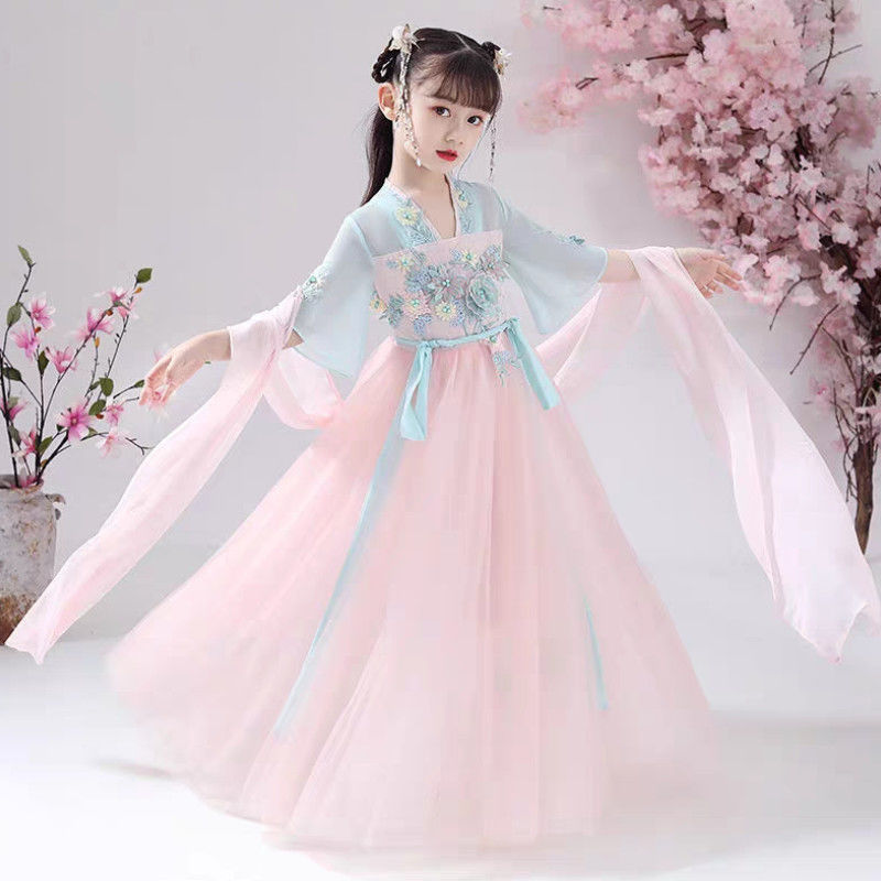 Kids Girls embroidered dress princess dress - KGD8352