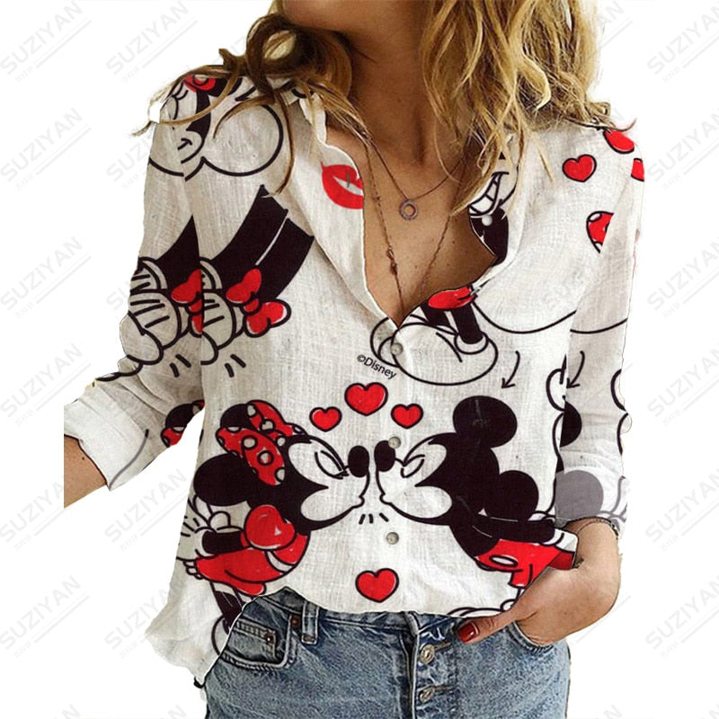 Women'S Fashion Disney Graphic Loose New Fashion Fashion Blouse - WSB8522