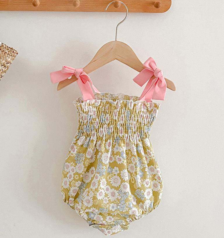 Baby Girl Summer Infant Clothes Rompers Doll Collar Cute Jumpsuits - BTGR8426
