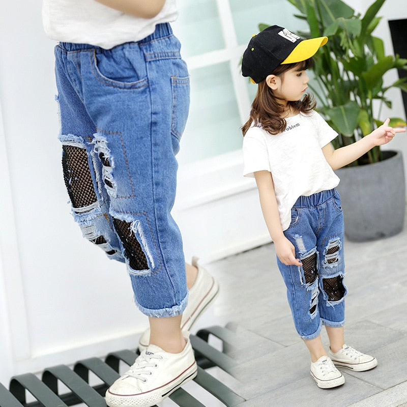 Baby Toddler Girls Jeans Stretch Denim jeans Baby Toddler Casual Pants - TGJ0261