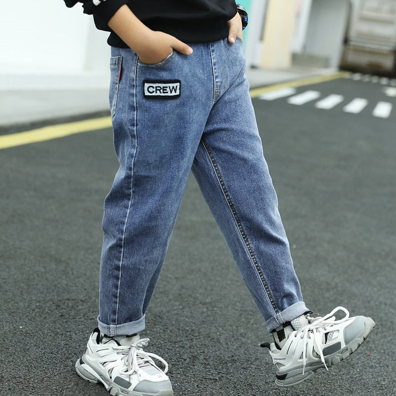 Baby & Toddler Boys Jeans Autumn New Children Clothing Straight Casual Denim Pants - BBJ0221