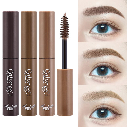 Waterproof Eyebrow Dyeing Cream Natural Long Lasting Non-smudge Brown Beauty Comestic Tool With Brush Dye Eyebrow Gel Cosmetic