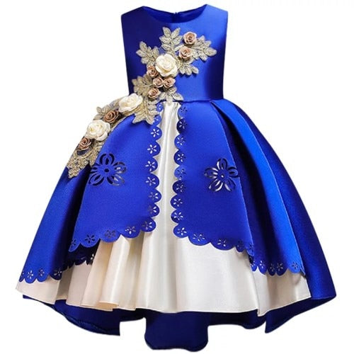Children Carnival Costume For Kids Bridesmaid Dress For Girl Elegant Wedding Clothes Princess Dress - KGD8366