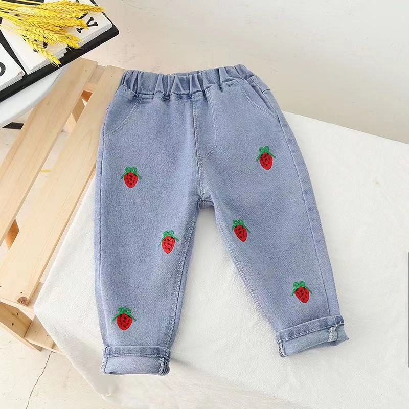 Kids Baby Girls Denim Pants Casual Clothes Infant Jeans Children Bottoms - GJN0159