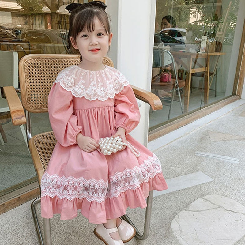 Toddler Girl Autumn Long Sleeve Girl Princess Dress - BTGD8461