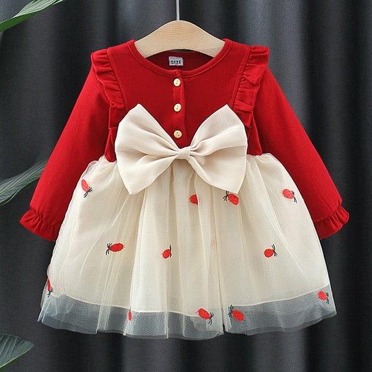 Baby Girl Dress Spring Infant Clothes Cute Korean Newborn Baby Princess Dress - BTGD8475