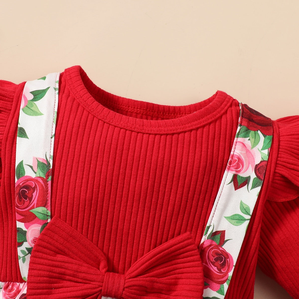 Newborn Rompers Baby Girl Spring Autumn Infant Long-sleeve Floral Printing Jumpsuit - BTGR8434
