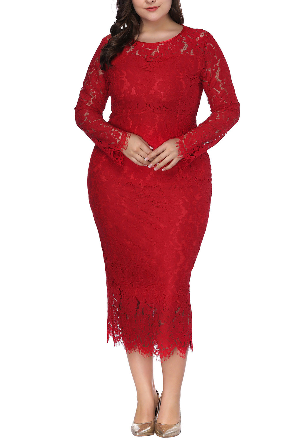 Ketty More Women Plus Size Elegant Style Party Dress-KMWD124