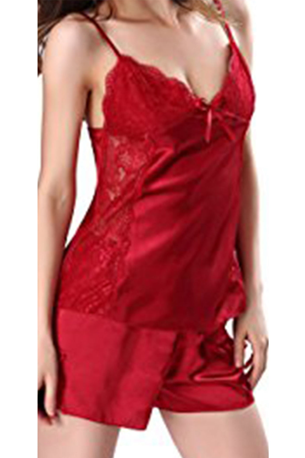 Ketty More Silk Mini Short And A Top Lingerie Set Is Beautiful And Pretty To Wear-KMWL911