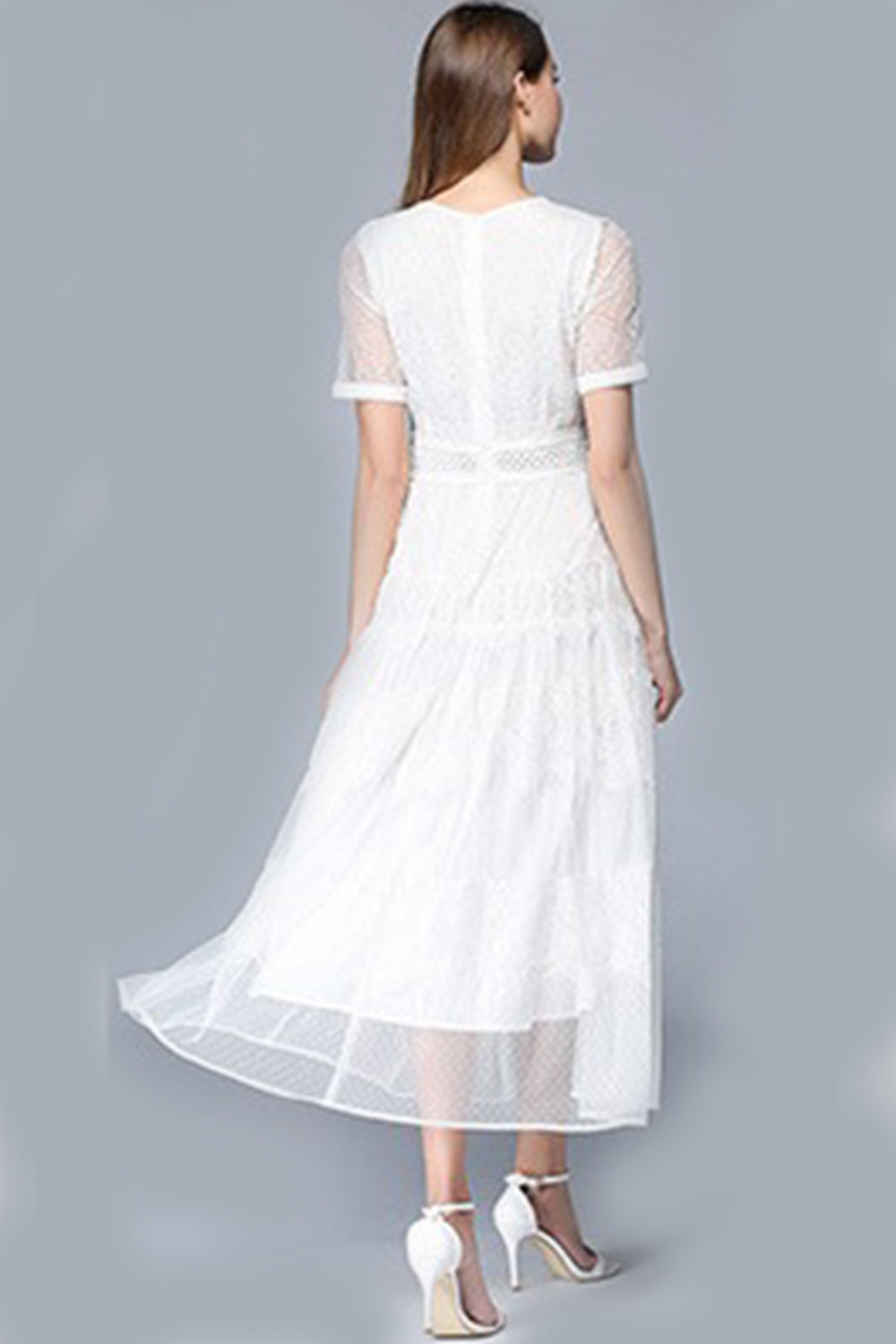 Ketty More Women Elegant High Quality Half Sleeve Fashion Dress-KMWD043