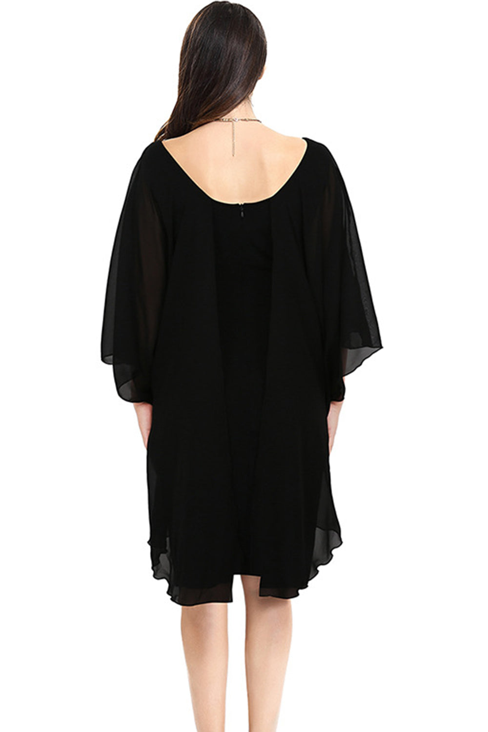 Ketty More Women Comfortable High Quality Fashionable Black Dress-KMWD049