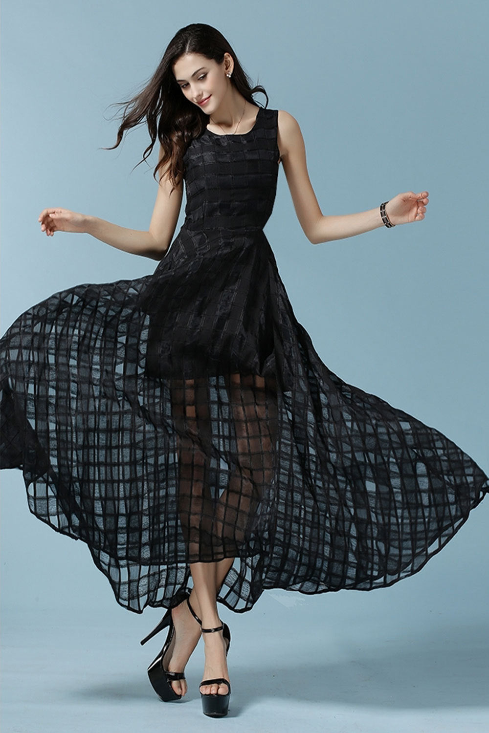 Ketty More Women's Sleeves New Fashion Jacquard Dress-KMWD213