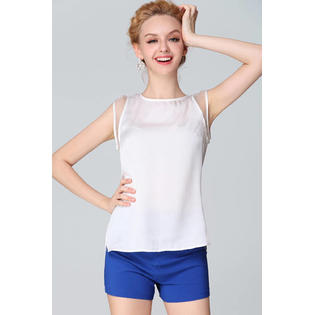 Ketty More Women Solid Colored Elegant Sleeveless Lightweight Soft Breathable Summer Top-KMWSB718