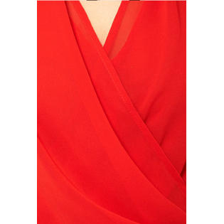 Ketty More Women V-Neck Wrap Waist Chiffon Vest Sleeveless Top-KMWSB880