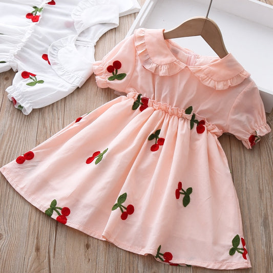 Kids Baby Girl Wear Casual Cotton Clothes New Fashion Dress - BTGD8512
