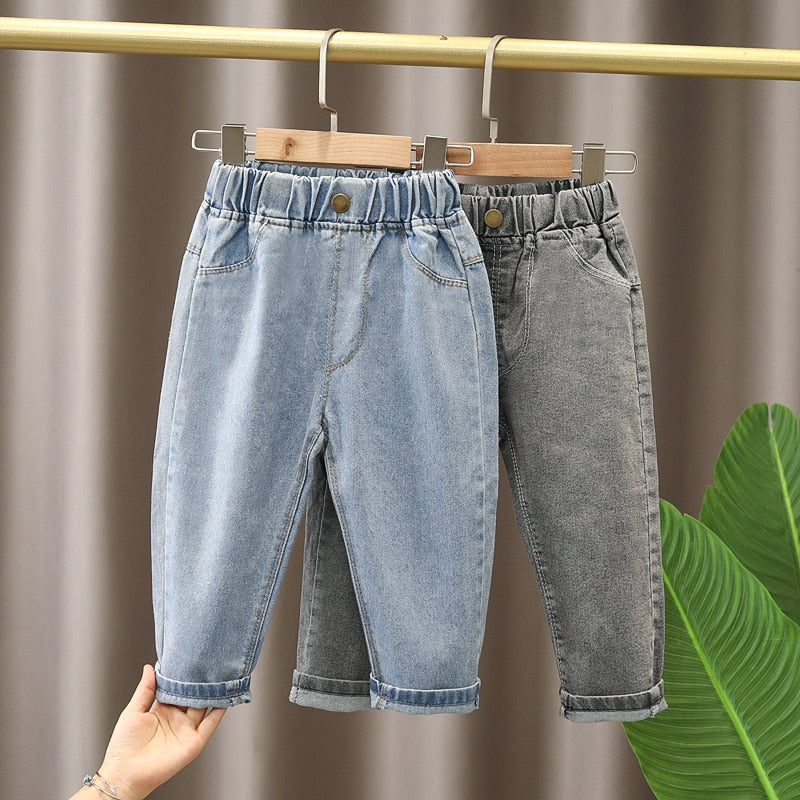 Baby & Toddler Boys Jeans Clothes baby Elastic Band Stretch Denim Jeans - BBJ0208