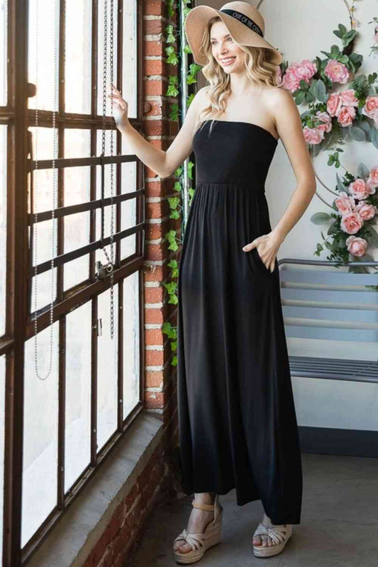Women's Heimish Full Size Strapless Maxi Dress